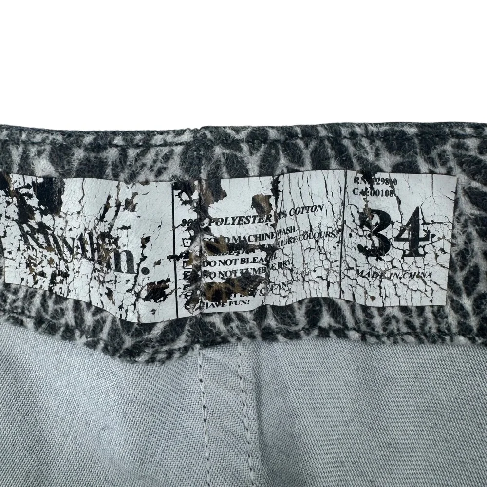Rhythm Mens Mushroom Paisley Board Shorts‎ Charcoal Gray / Tan Size 34 7